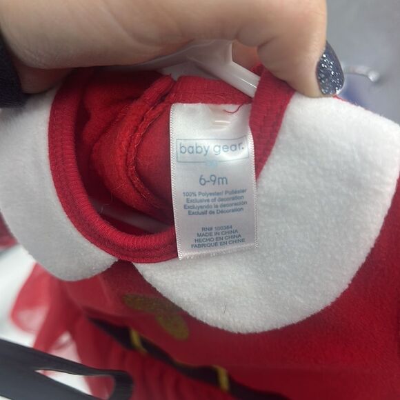 Baby Gear Fleece Girls Christmas Outfit Sz 6-9m - Picture 5 of 5